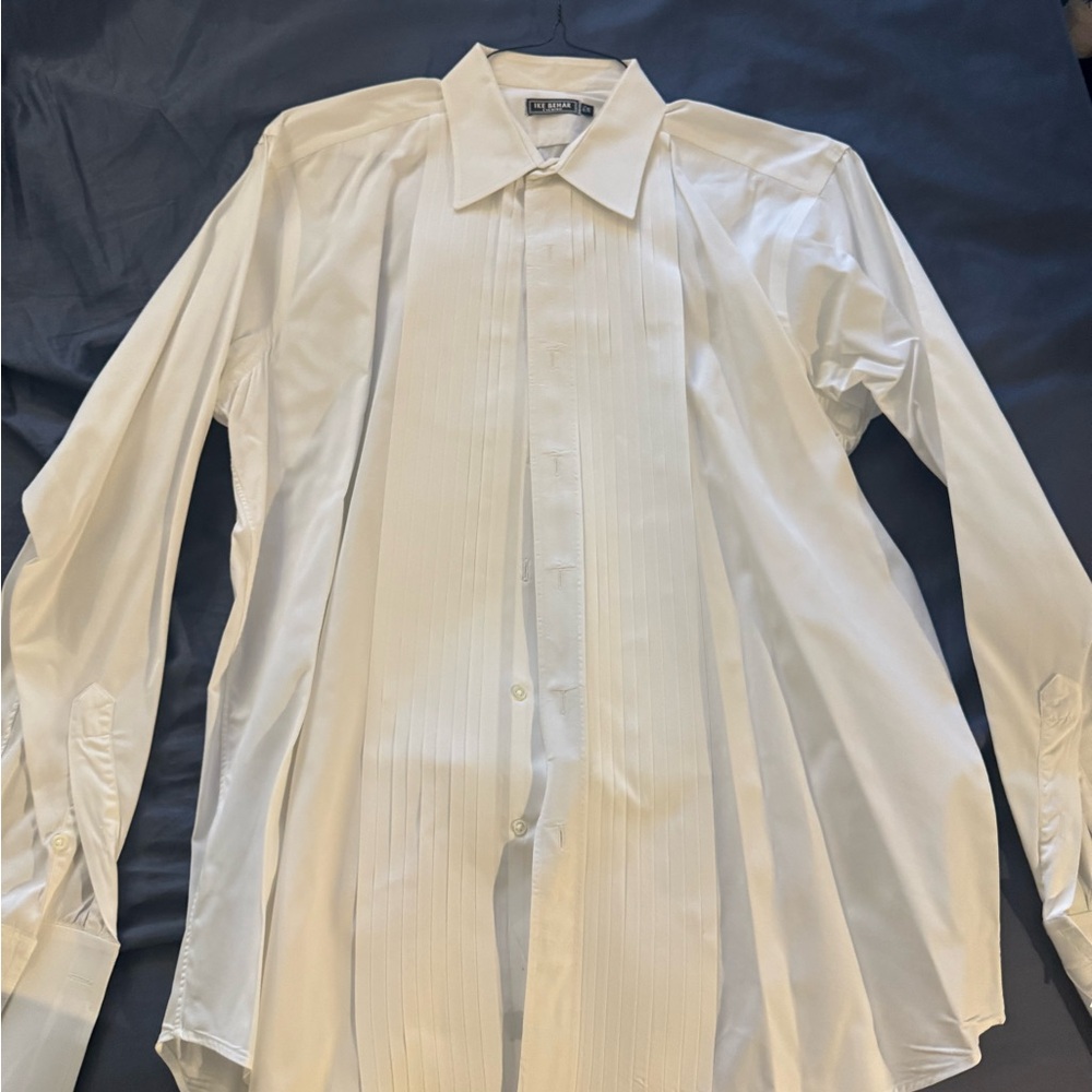 Ike Behar Classic White Dress Shirt